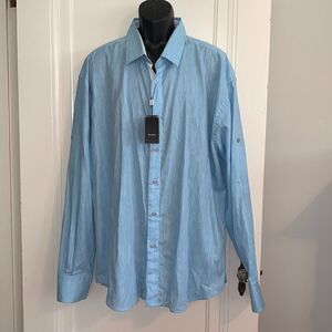 NWT Bespoke light‎ blue cotton button down shirt